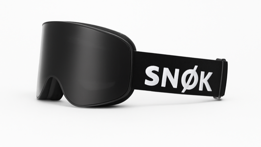 SNØK Glacier Goggles – Black (Matte Black mirror)